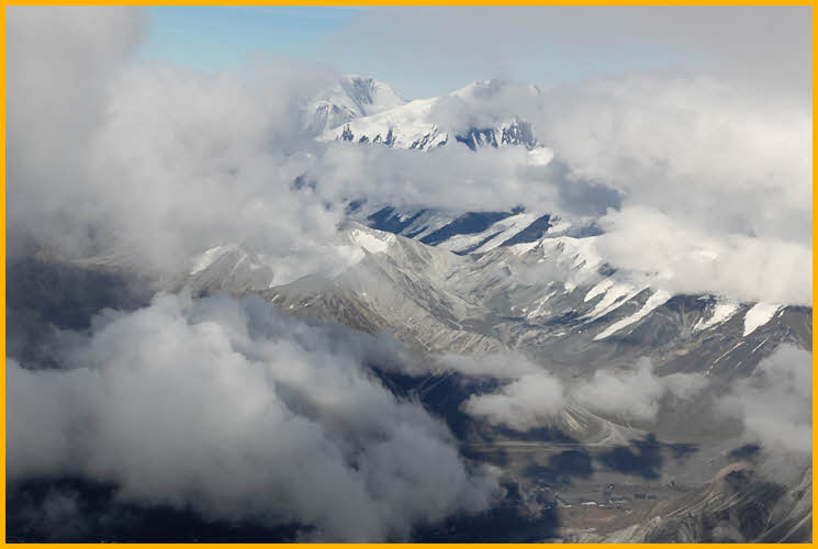 Denali Through the Clouds