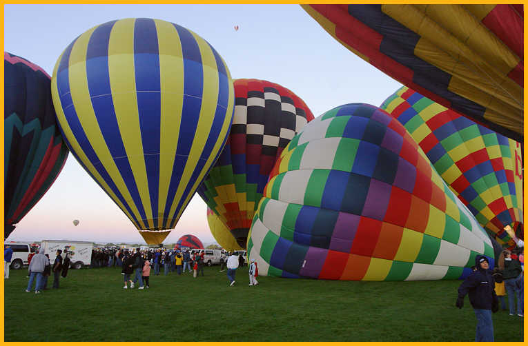 Early Morning Balloon Inflation