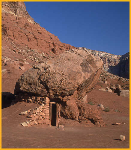 Indian Home Under a Rock