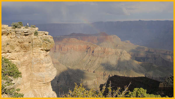 Rainbow at Cape Royal