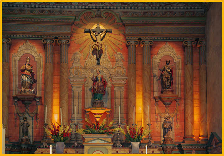 Santa Barbara Mission Altar