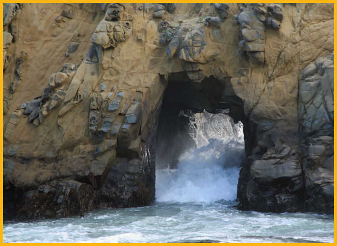 Water Pouring Through