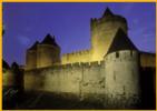 Walls of Carcassonne at Night