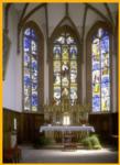 Altar and Stained Glass Windows