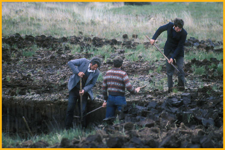 Cutting Peat