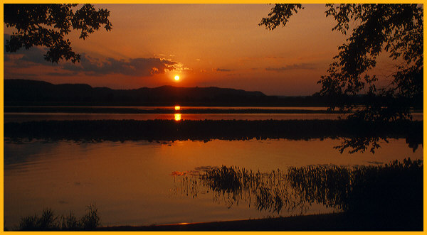 Sunset on the Mississippi