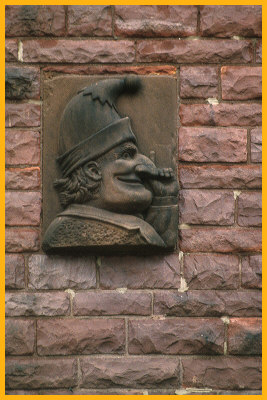 Carving on Building
