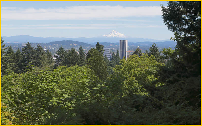 Portland and Mt Hood