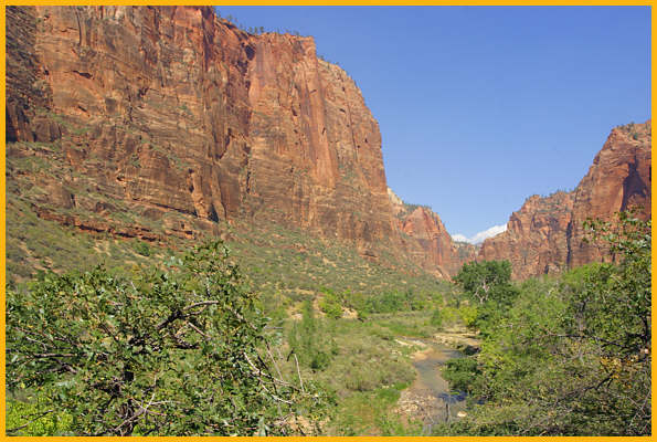 Virgin River and Mountains
