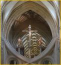 Crucifix Seen Through Scissor Arches