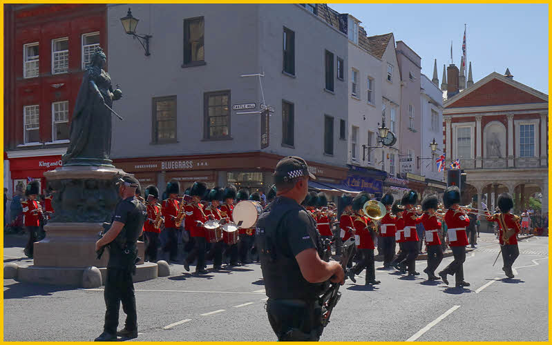 Old Guard Leaving Castle