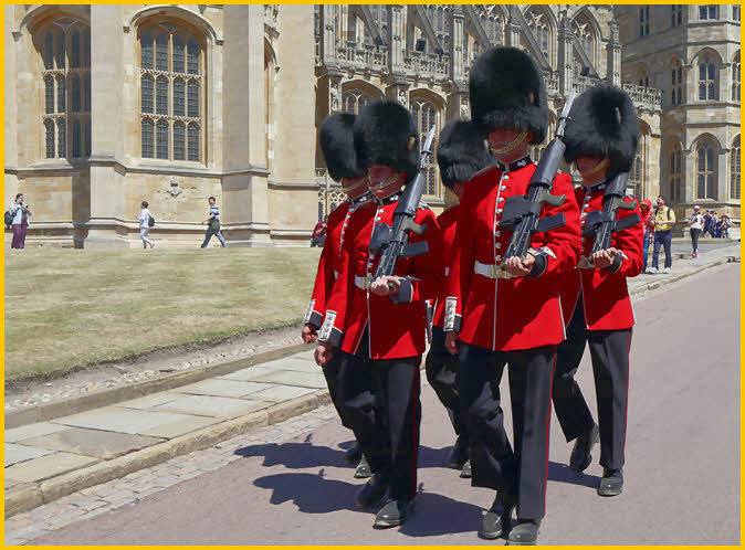 Guards Marching in Lower Ward