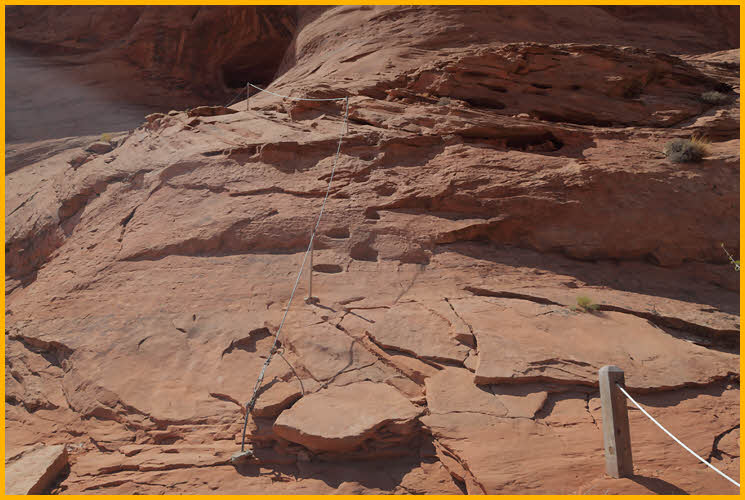 Cliff Footholds on Trail